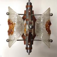 lampadario vetro anni 70