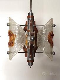 lampadario vetro anni 70