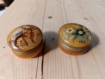 coppia portagioie alabastro anni 40