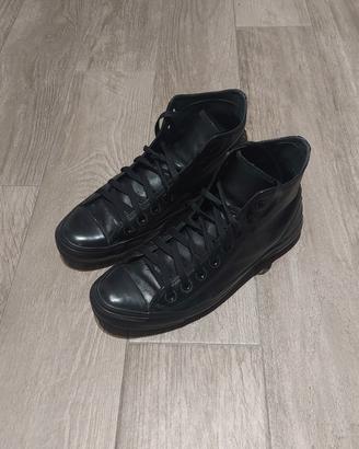 Converse All Star pelle nera taglia 42 