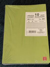 Quaderni formato A4 a quadretti e a righe