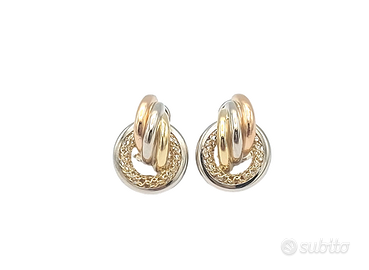Orecchini da donna realizzati in oro 18kt