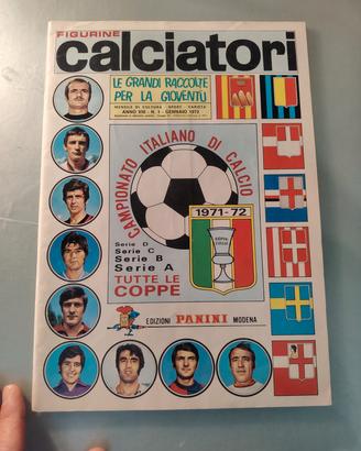 ALBUM CALCIATORI PANINI 1971/72 VUOTO+SET COMPLETO