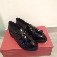 Mocassini vernice nera donna