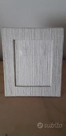 Porta fotografia in tessuto beige