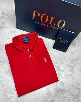 Polo T-Shirt Polo Ralph Lauren Rosso/Celeste (M)