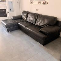 Parete attrezzata calligaris+ Divano in pelle vera