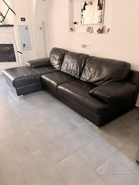 Parete attrezzata calligaris+ Divano in pelle vera