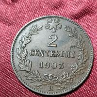 Regno d' Italia 2 centesimi del 1903