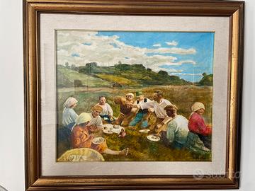 Cesare Peruzzi - Il pasto dei contadini