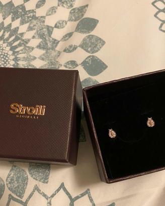 Orecchini coccinella in argento