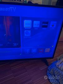 Tv Telefunken smart con cavo antenna e televomando