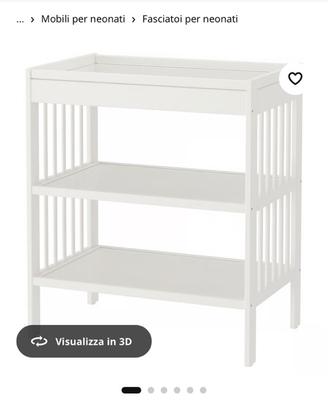 Lettino ikea gulliver con materasso