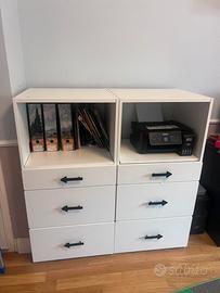 Cassettiera ragazzo con libreria ikea