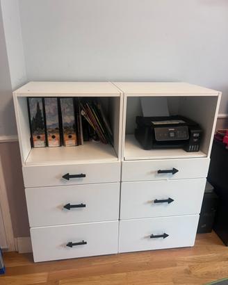 Cassettiera ragazzo con libreria ikea