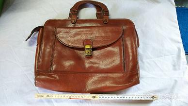 Borsa artigianale in vero cuoio - ottime condizion
