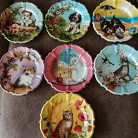 piatti in plastica da appendere a parete con gatti