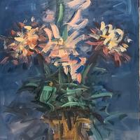 Dipinto con vaso di fiori