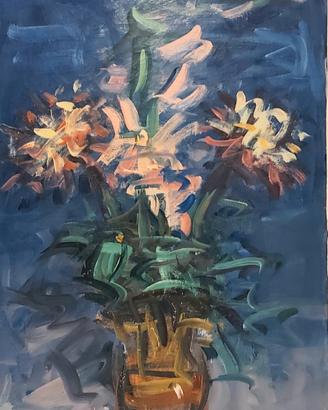 Dipinto con vaso di fiori