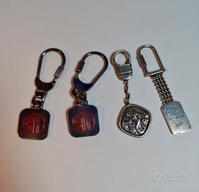 Lotto 4 portachiavi in argento 925