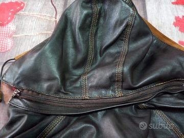 Piumino geox e giacca di pelle