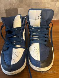 Nike air jordan 1 mid split french blu