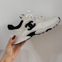 Sneakers chanel logo stringate donna