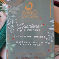 Set guantone da forno e presina Marry Christmas