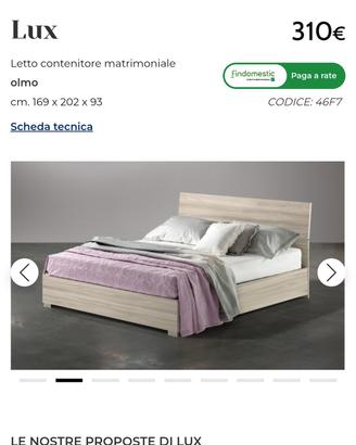 letto con cassone 