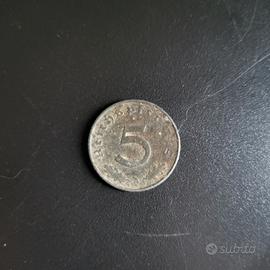 5 REICHSPFENNIG 1940 GERMANIA 3 REICH ZECCA A