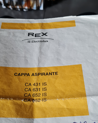 Cappa aspirante Rex a scomparsa
