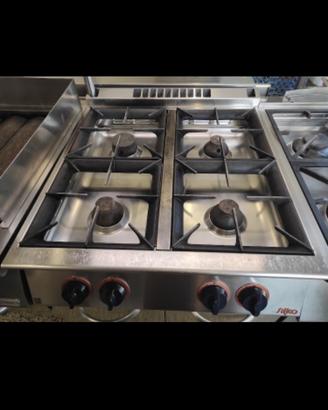 Cucina fornello gas 4 fuochi professionale silko