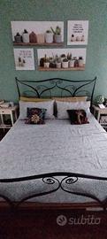 Letto matrimoniale in ferro battuto