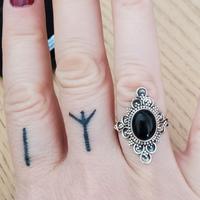 Anello in argento con onice