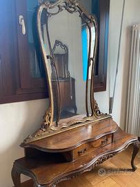 Petteniera stile chippendale, anni 50 + specchio