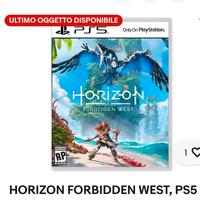 Horizon Forbbiden West NUOVO