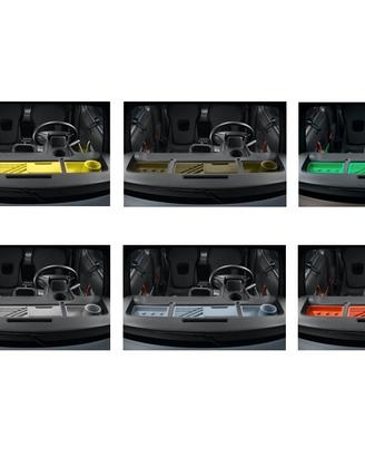 Set di 3 vani portaoggetti per cruscotto Citroën A