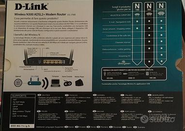 Modem router D-Link DSL-2750B wifi N300