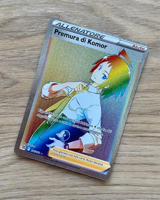 Carta Pokemon rara Premura di Komor 177/172
