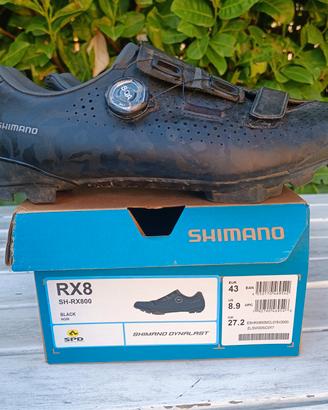 Scarpe GRAVEL MTB SHIMANO RX8 - BOA - CARBONIO 