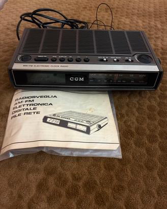 Radiosveglia vintage CGM AM/FM