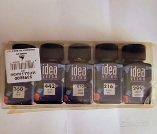 5 flaconi per vetro, Maimeri (linea Idea Vetro)