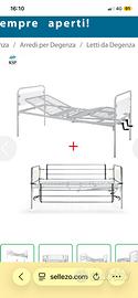 Letto degenza anziani