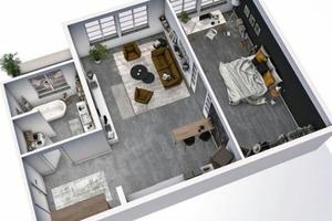 Bilocale a Cesano Maderno balcone e posto auto