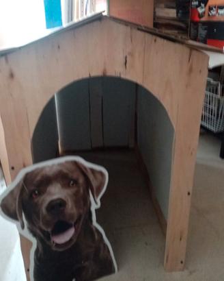 CUCCIA  per cani coibentata in LEGNO 
