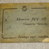 CATALOGO RICAMBI MOTOCARRO MV 235 TRASPORTO