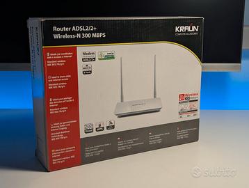 Modem Router ADSL2+ Wireless Kraun KN3R (300 Mbps)