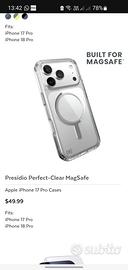 Speck cover presidio mag safe Iphone 17/18 pro