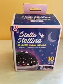 Lampada proiettore di stelline colorate