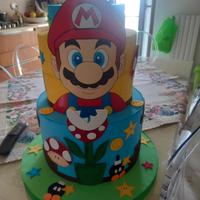 torta finta scenografica Mario bross